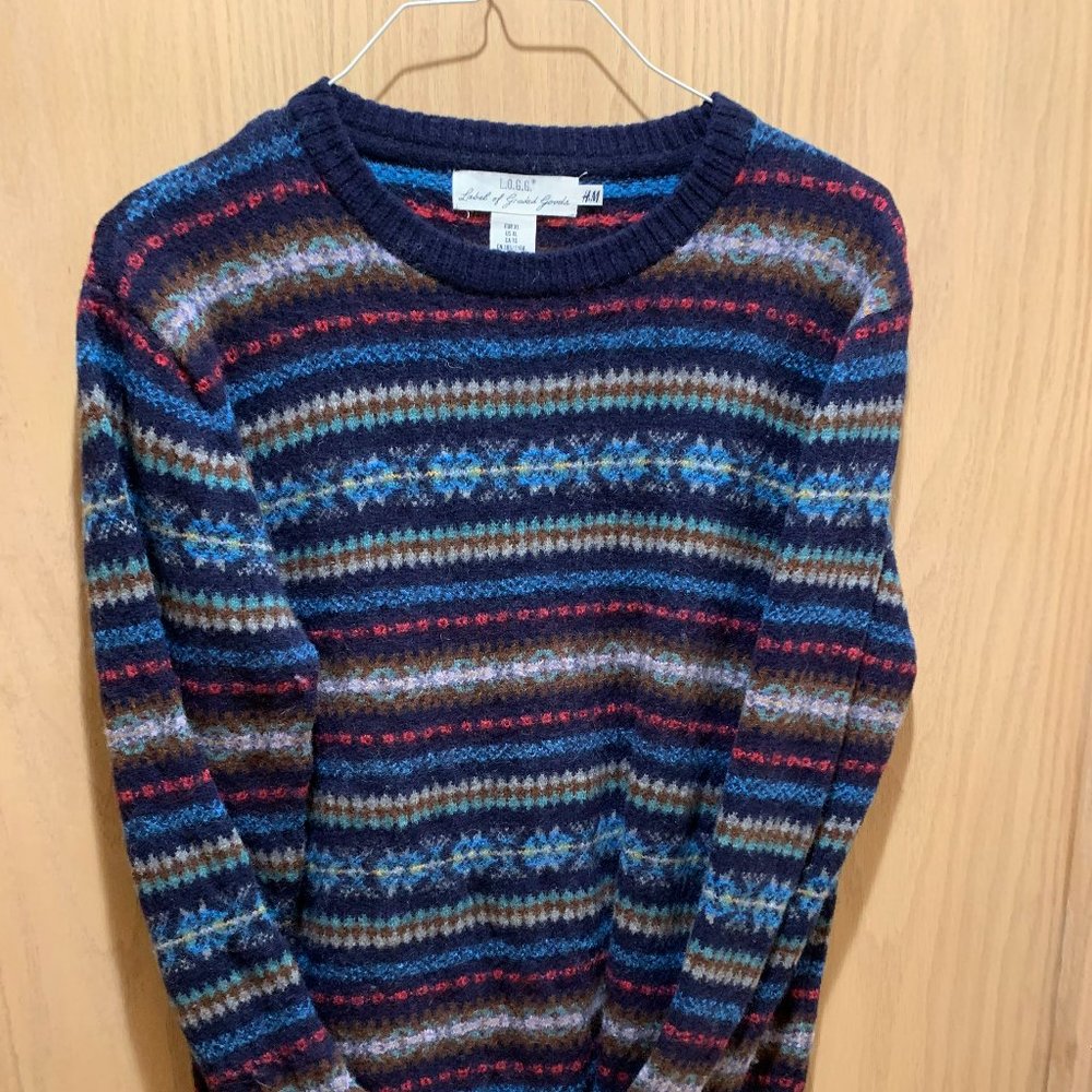 H&M Wool Blend Winter Long Sleeve Crewneck Sweater